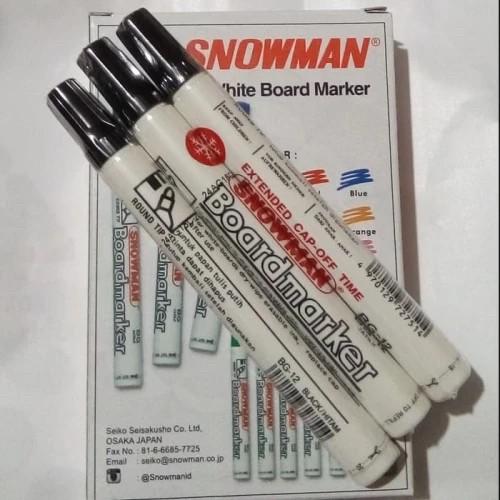 Spidol White Board Snowman - Spidol Non Permanen Snowman BG-12