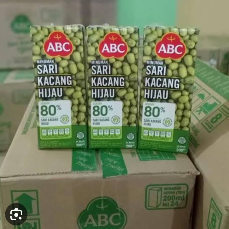 1 KARTON SARI KACANG HIJAU ABC ISI 24PCS UKURAN 250ML