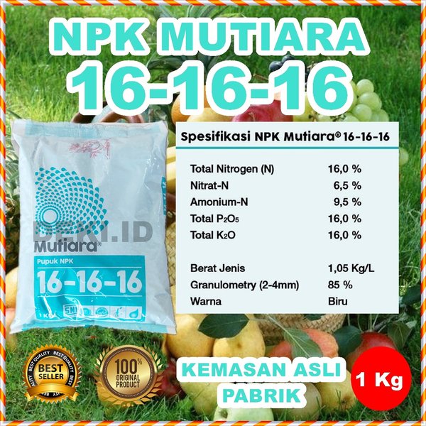 Pupuk NPK Mutiara kemasan  1kg