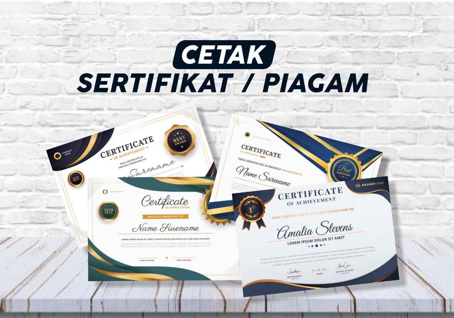 CETAK SERTFIKAT ATAU PIAGAM