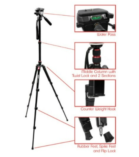 Takara Rover 66V Paket 2 Tripod 66 V Monopod Light Weight With OHA 25