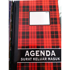 Buku agenda surat masuk dan keluar