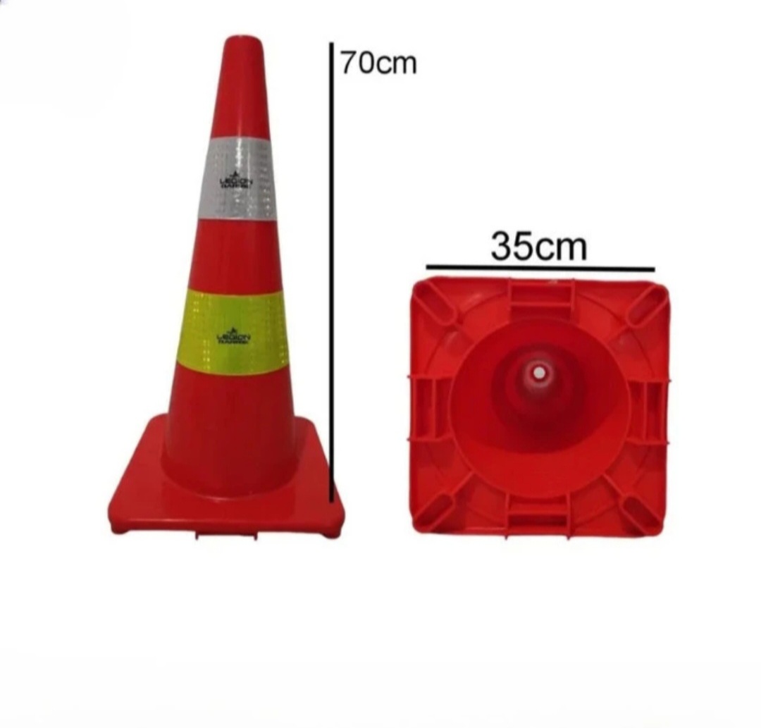 Traffic Cone Rubber Tinggi 70 Cm