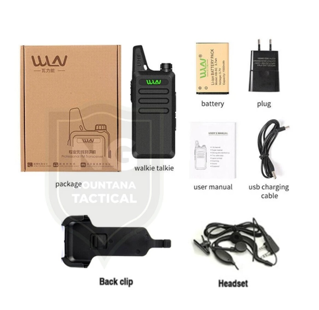 WLN WINLAN HT Walkie Talkie KD-C1 UHF Full Set Tanpa Dekstop