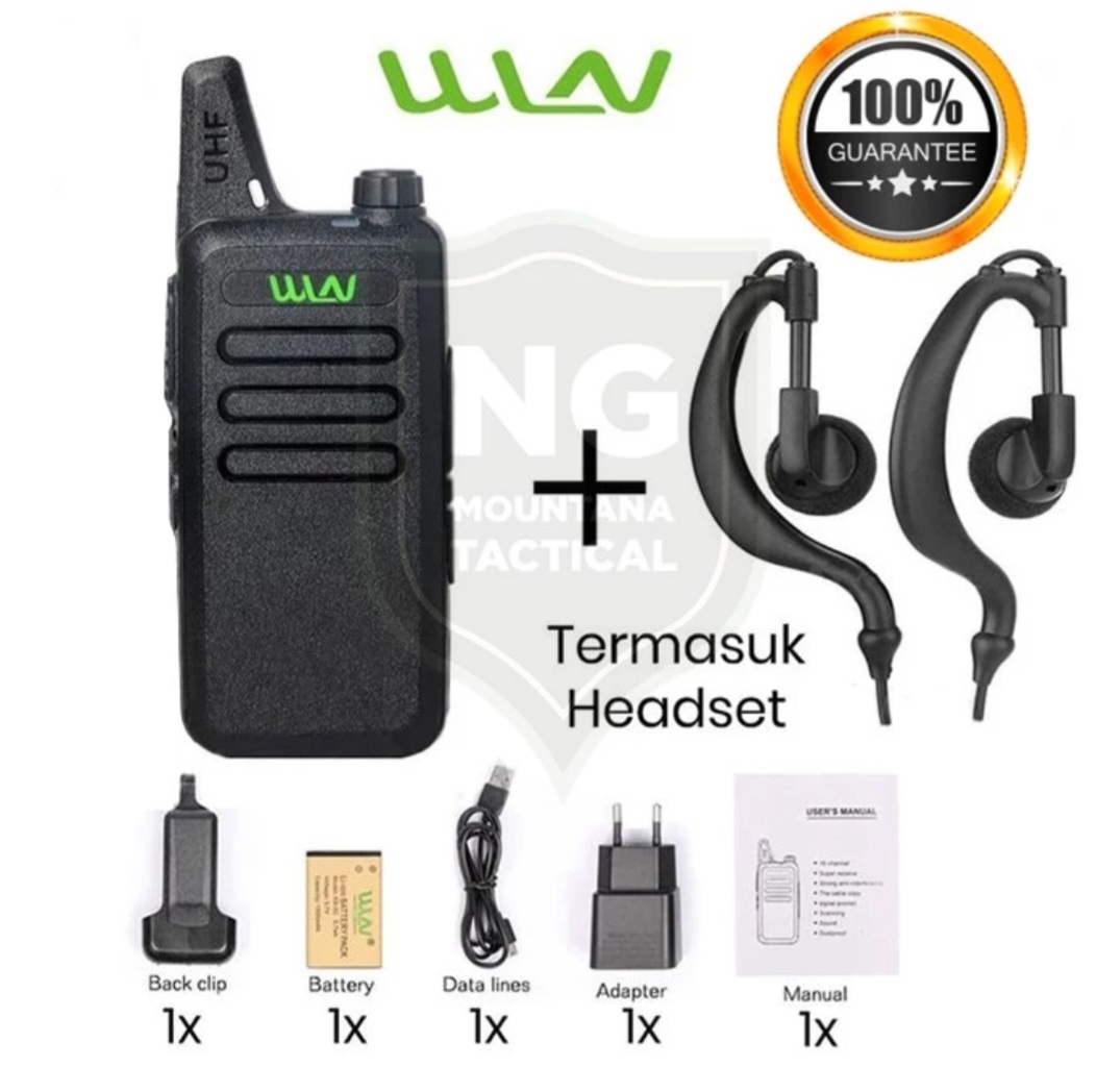 WLN WINLAN HT Walkie Talkie KD-C1 UHF Full Set Tanpa Dekstop