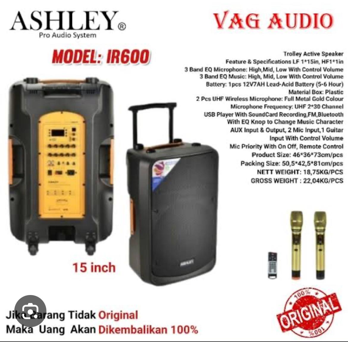 SPEAKER ASHLEY 15 INCH IR-600