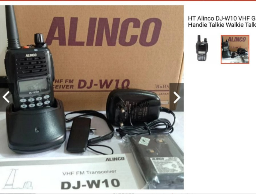 HT Alinco DJ-W10 VHF 136-174 MHz Origina