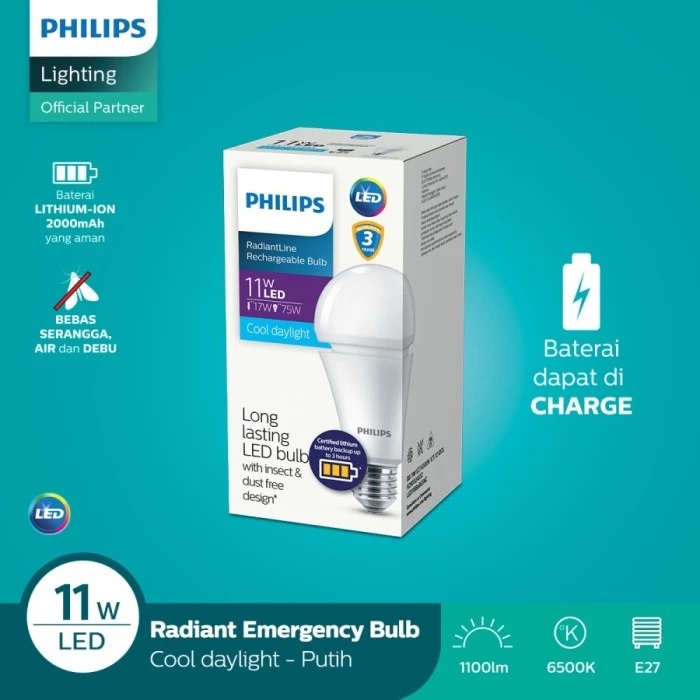 Lampu LED Emergency Philips 11 Watt