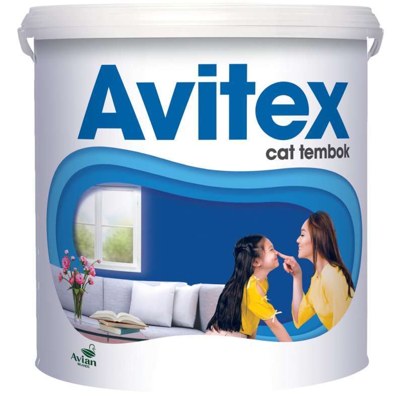 Avitex Interior Cat Tembok 5kg 675 Modern Grey Ready 