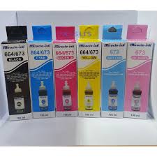 TINTA BOTOL PRINTER 6 WARNA