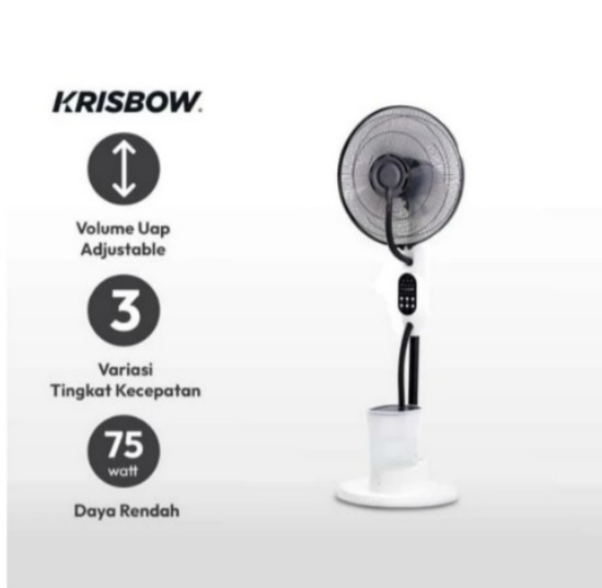 Krisbow 16 Inci Kipas Angin Lantai Uap 75 Watt