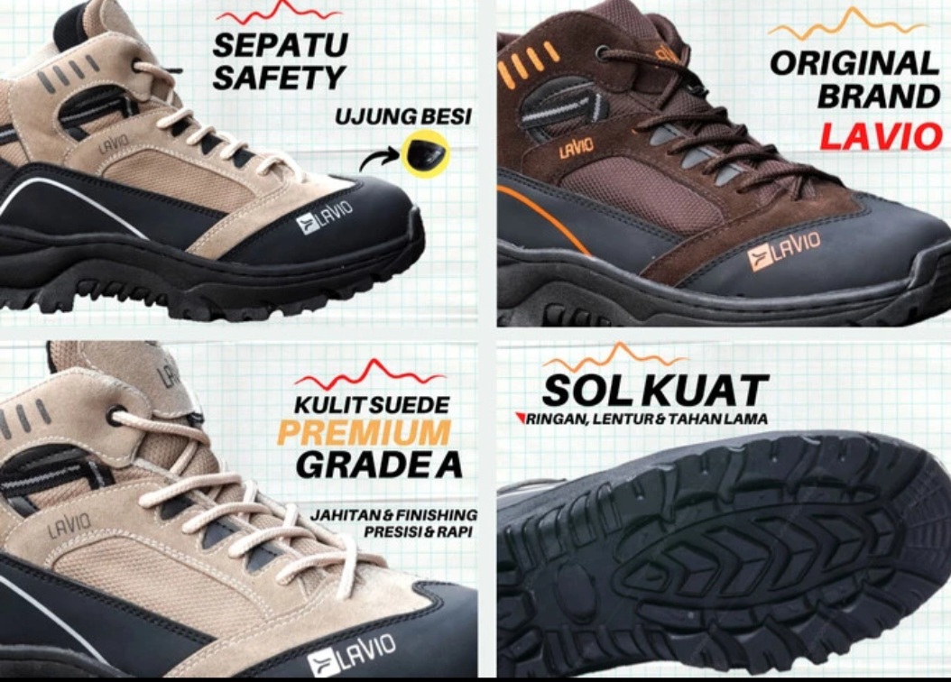 Sepatu Safety Pria Lavio