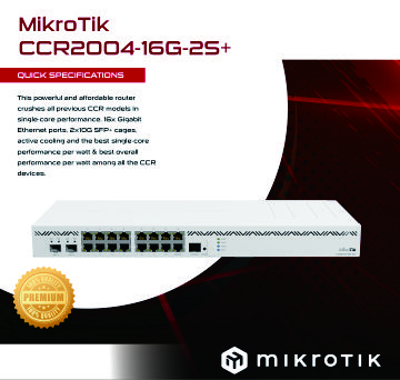 MIKROTIK CCR2004-16G-2S+