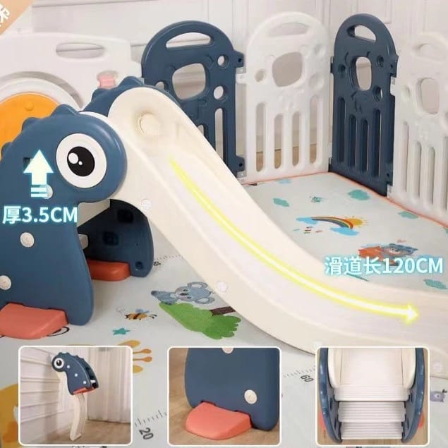 Playground Indoor Set Pagar Uk 155*155 Ayunan Perosotan Ring Baske