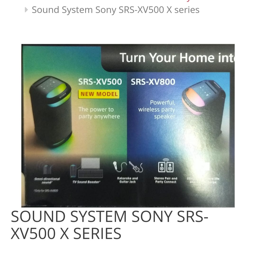 Sound System Sony SRS-XV500 X Series