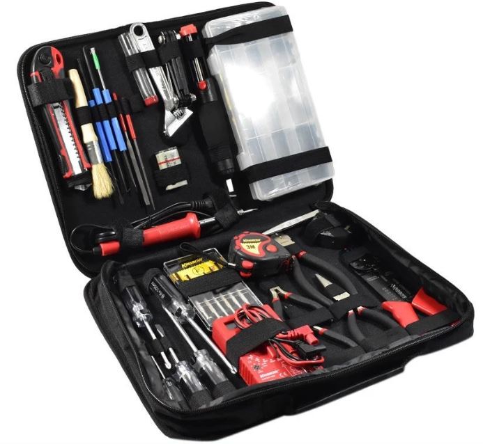 Krisbow Set Electronic Toolkit Perkakas Elektronik 40 Pcs