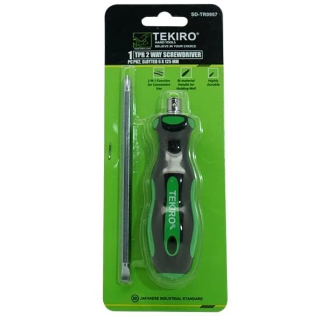 Obeng Bolak Balik Tekiro / TPR 2 WAY SCREWDRIVER