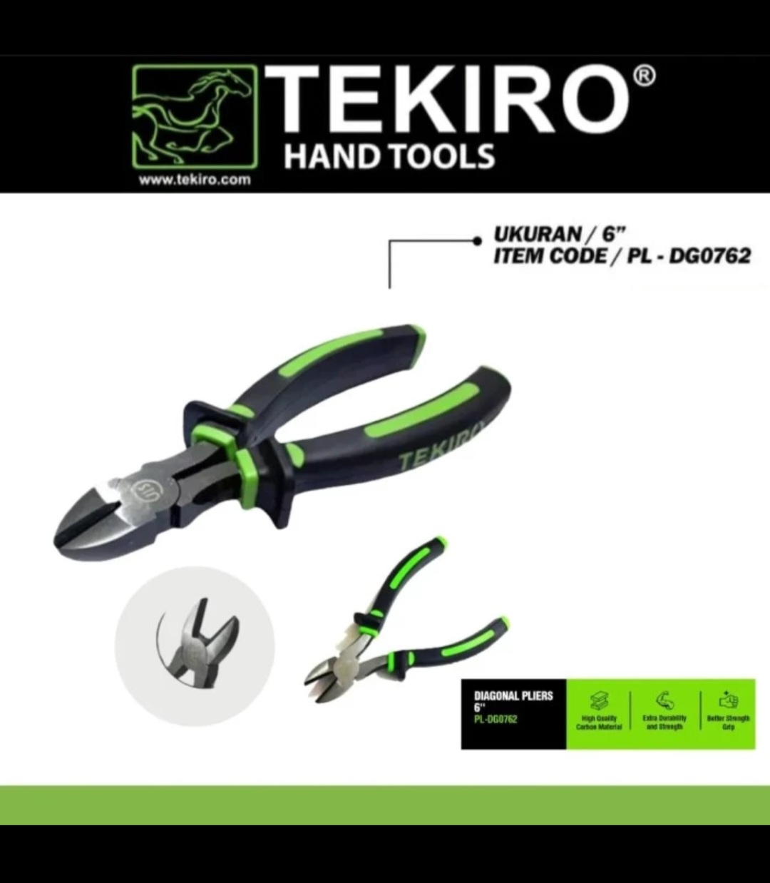 Tang Potong Diagonal Pliers Tekiro 6"