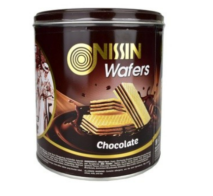 Biskuit Wafer Coklat Nissin Kaleng