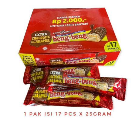 BENG BENG WAFER COKLAT 1 BOX