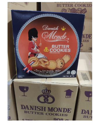 BISKUIT KALENG MONDE BUTTER COOKIES  908 Gr