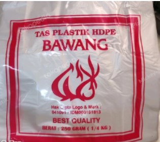 plastik bawang hdpe ukuran sedang