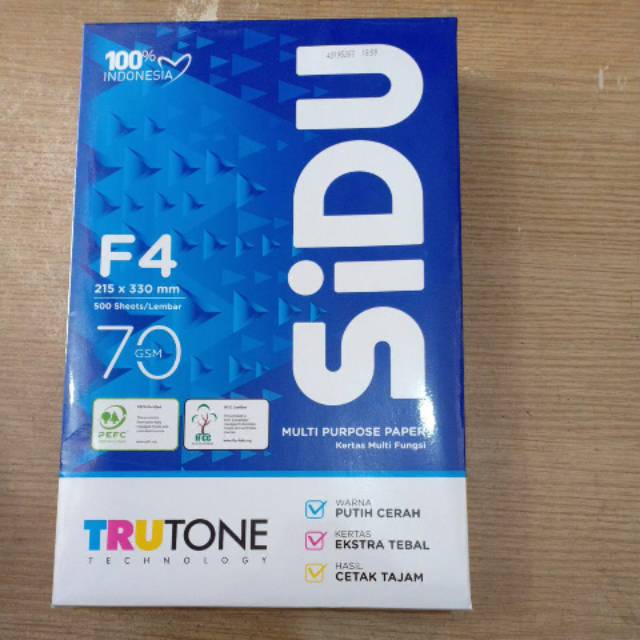 KERTAS F4 SIDU 70 GSM 