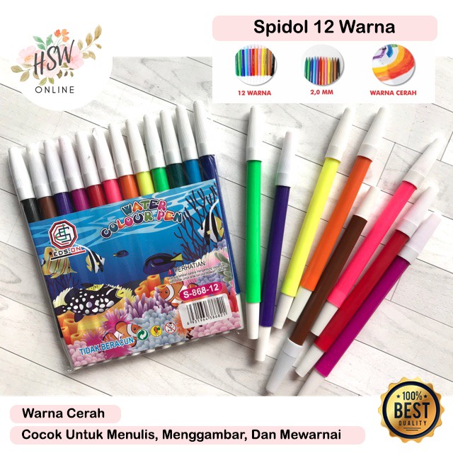 spidol warna kecil