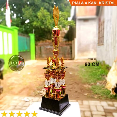 Tropy/Piala 4 Kaki Kristal 93 cm