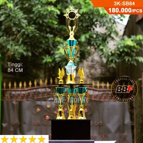 Piala 3 Kaki Biru mewah 3K-SB84