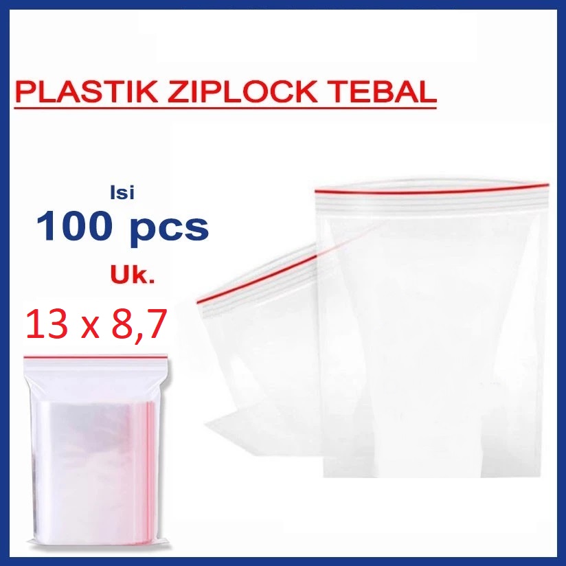 plastik klip ukuran 13 x 8,7