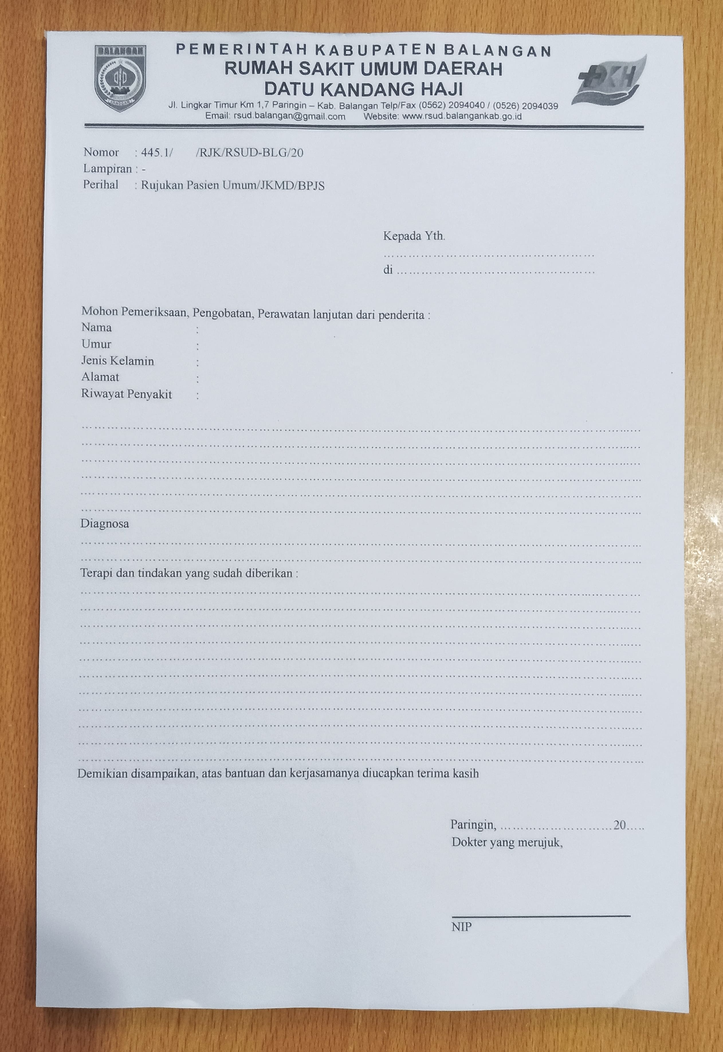 SURAT RUJUKAN POLI