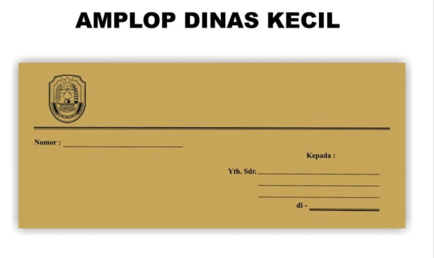 Amplop kop dinas kecil