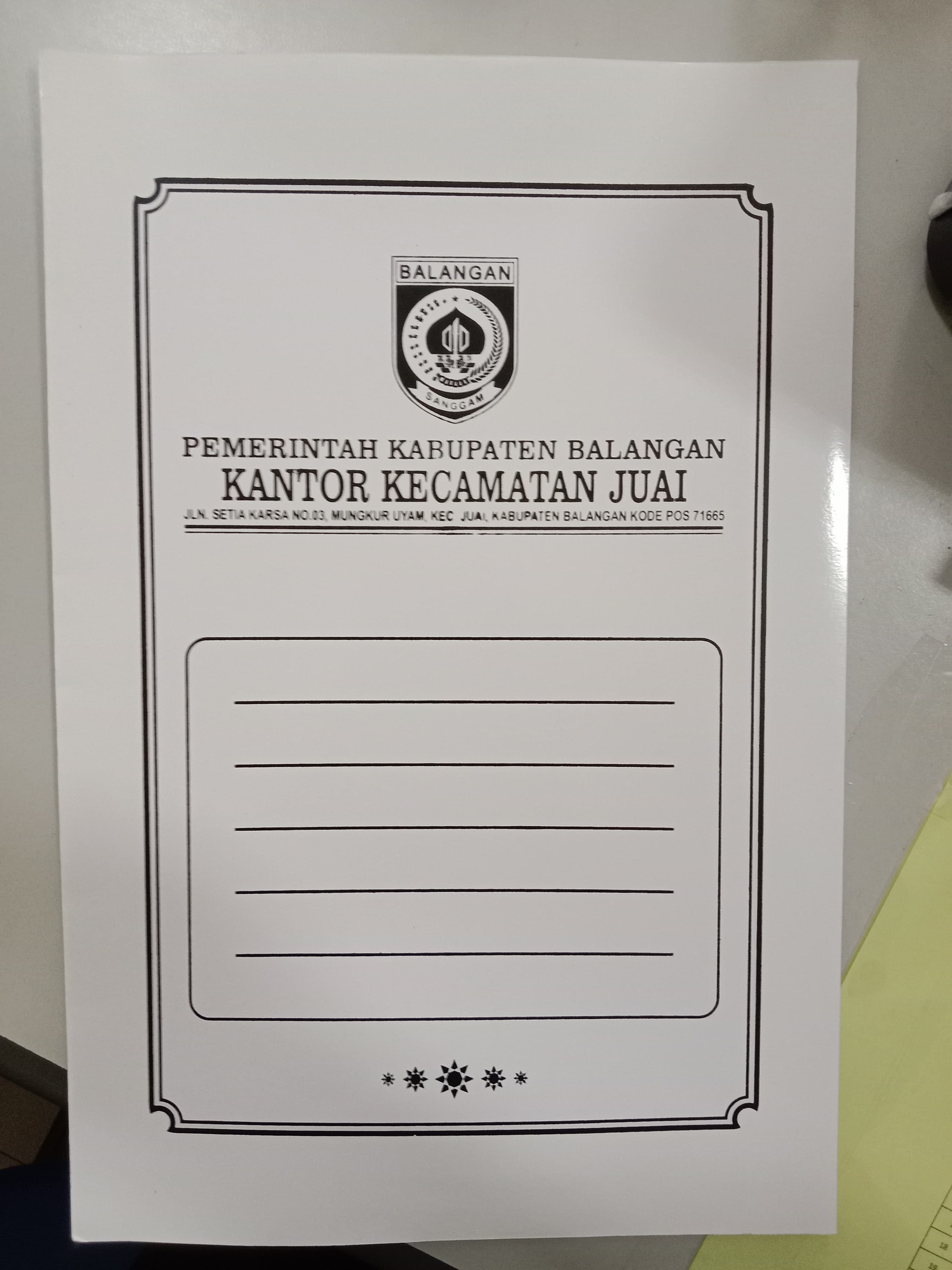 MAP PUTIH KOP DINAS