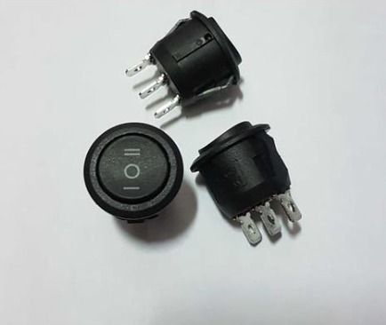 Saklar Switch ON Bulat 3 pin (Besar)
