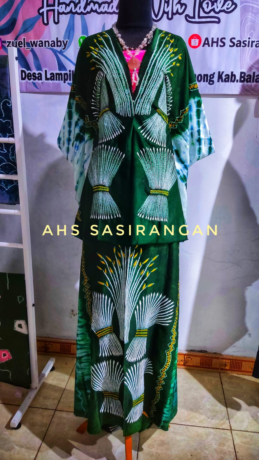 Kain Sasirangan Motif Purun Barimbai