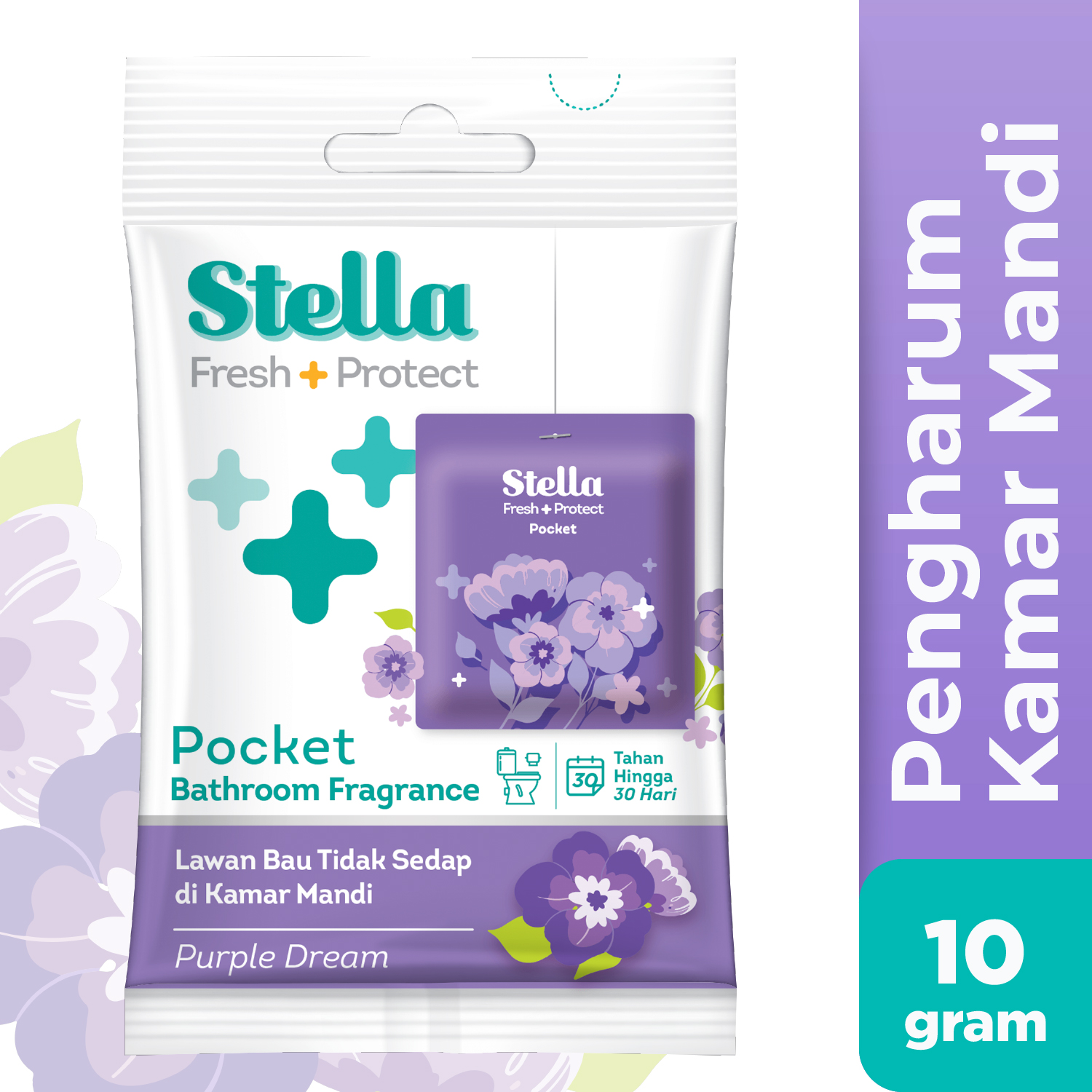 Stella Pocket Bathroom Pengharum Kamar Mandi Fresh + Protect 10 Gr X 2 Pack
