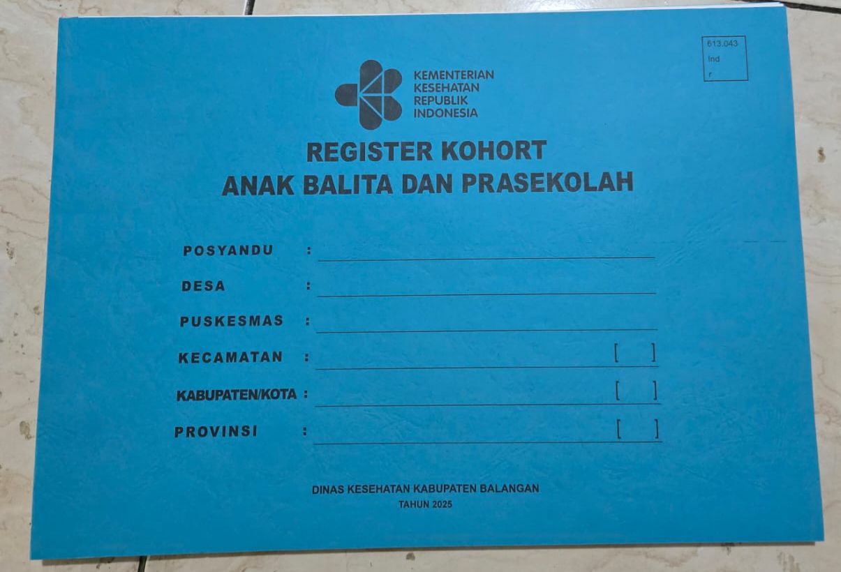 Buku Register Kohort Balita dan Prasekolah