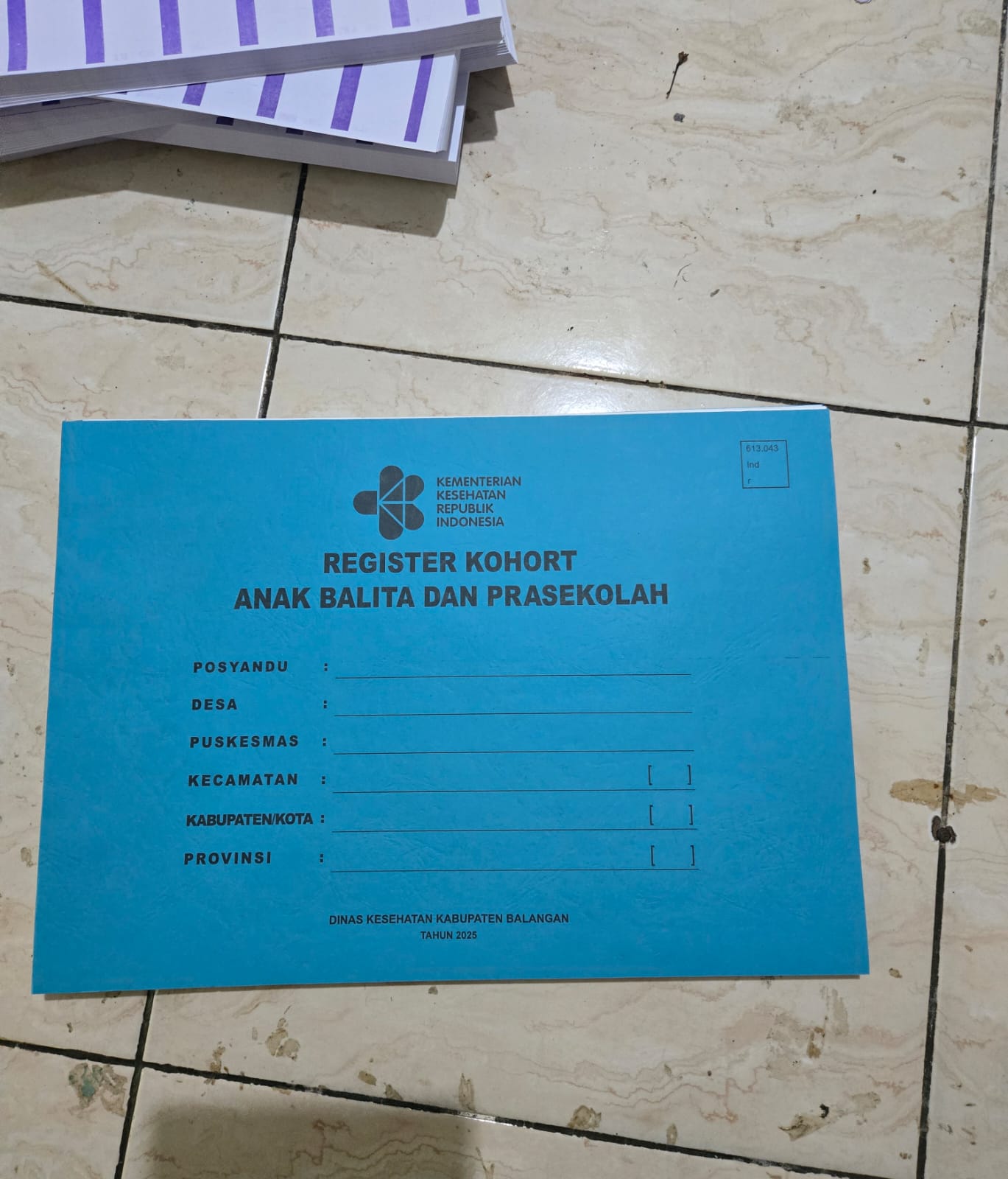 Buku Register Kohort Balita dan Prasekolah