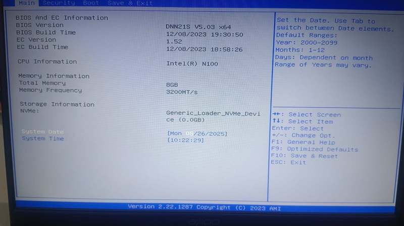 SERVICE BIOS CORRUPTED