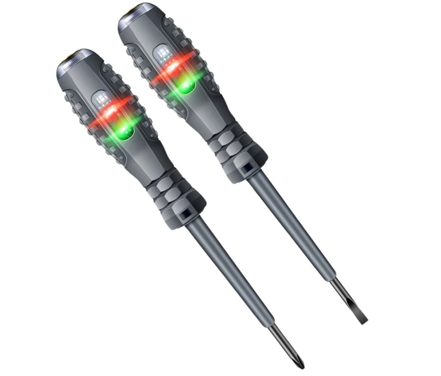 Obeng Tespen Bolak Balik Alat tes Listrik Obeng Pen LED / Obeng bolak Balik Dual LED