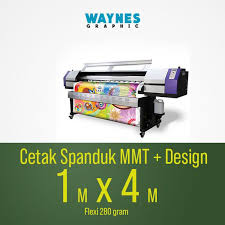 Spanduk Ukuran 1x4 meter