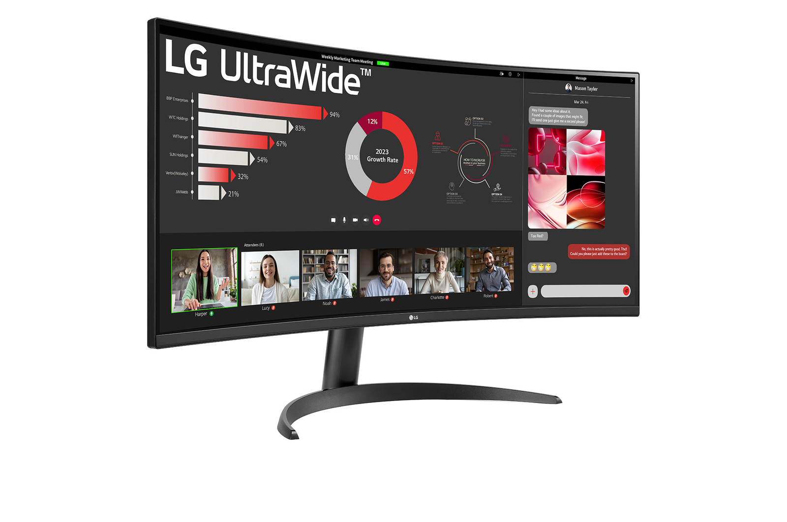 ULTRA WIDE MONITOR LG 34WR50QK‑B