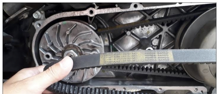 Pergantian v-belt ac zx2105G