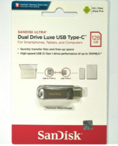 Sandisk Ultra Dual Drive LUXE USB TYPE-C 128GB / OTG TYPE C