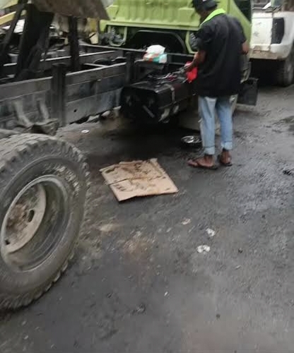Pemeliharaan truk tank
