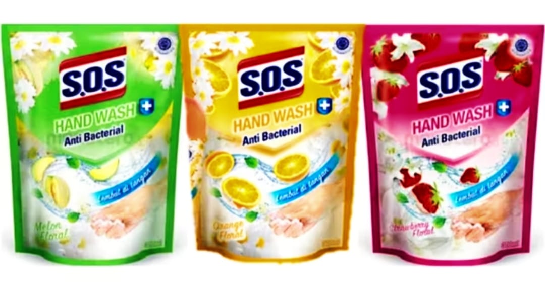 Sabun Cuci Tangan S.O.S 300 mL Refill