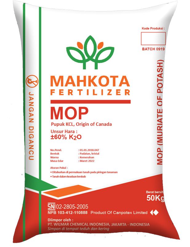 pupuk KCL Mahkota