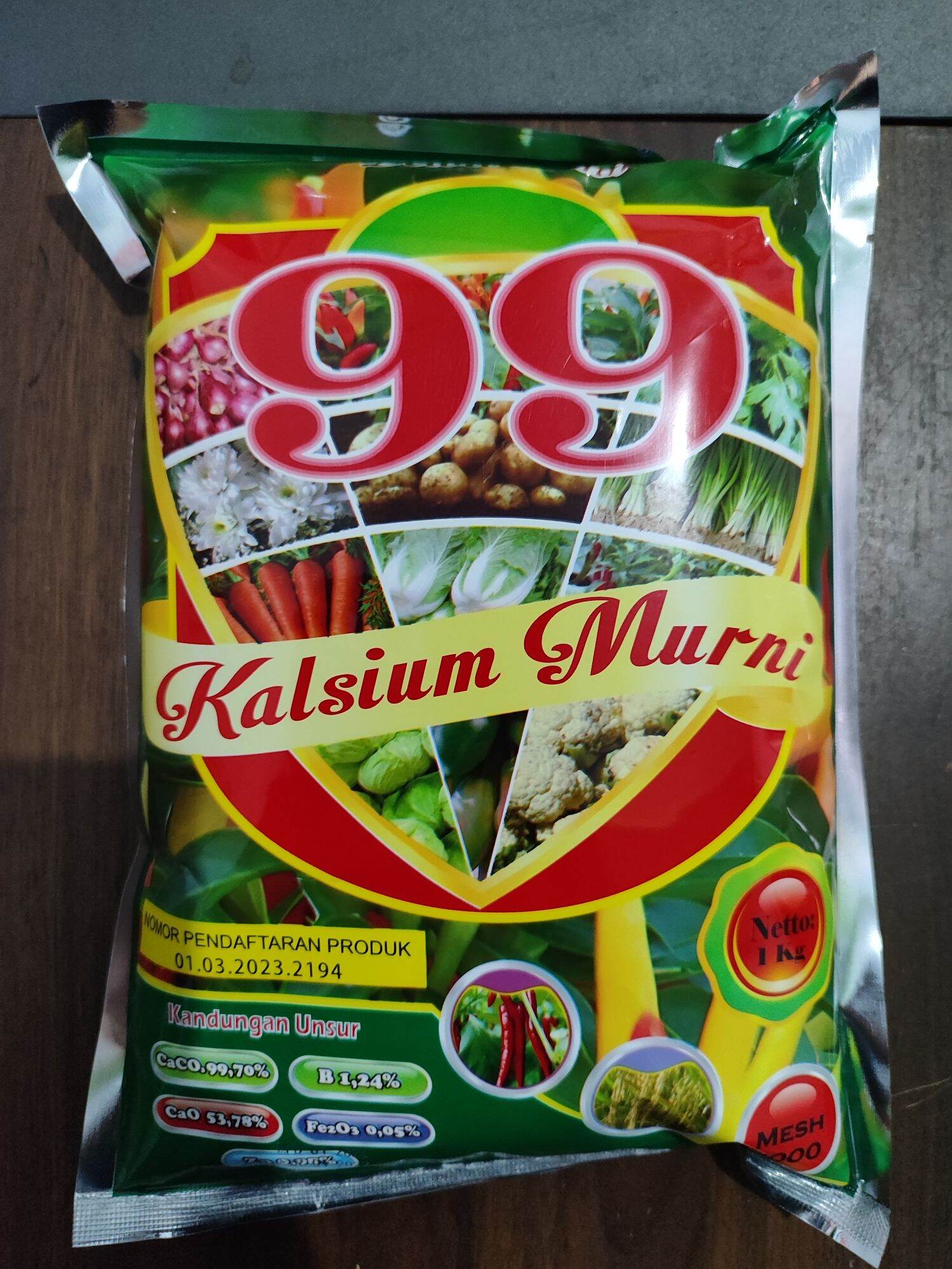 KALSIUM MURNI 99 KEMASAN 1 KG