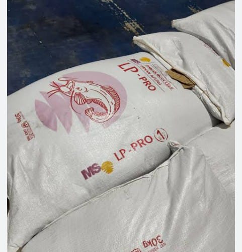 pakan ikan LP kemasan 30 Kg/kantong